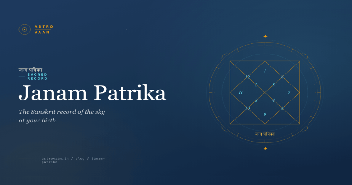 Understanding Janam Patrika | AstroVaan