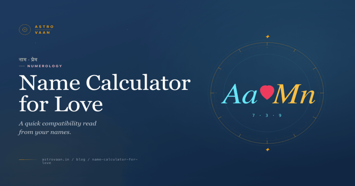 Name Calculator for Love | AstroVaan