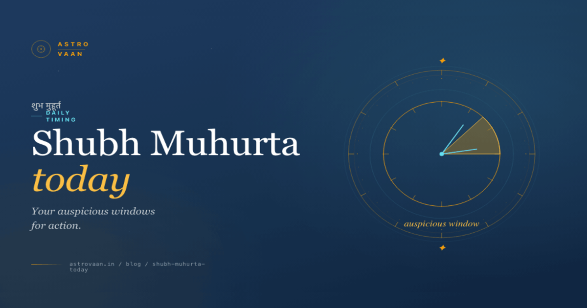 Shubh Muhurat Today | AstroVaan